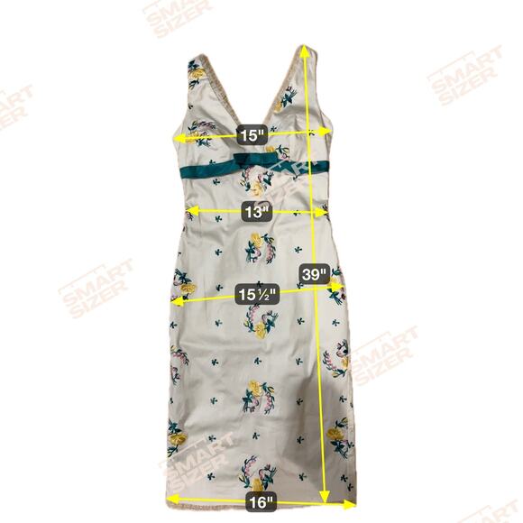 Vintage Y2K Betsey Johnson Babydoll Dress Sz 4 Floral Embroidered Pin Up Lace - Picture 13 of 13